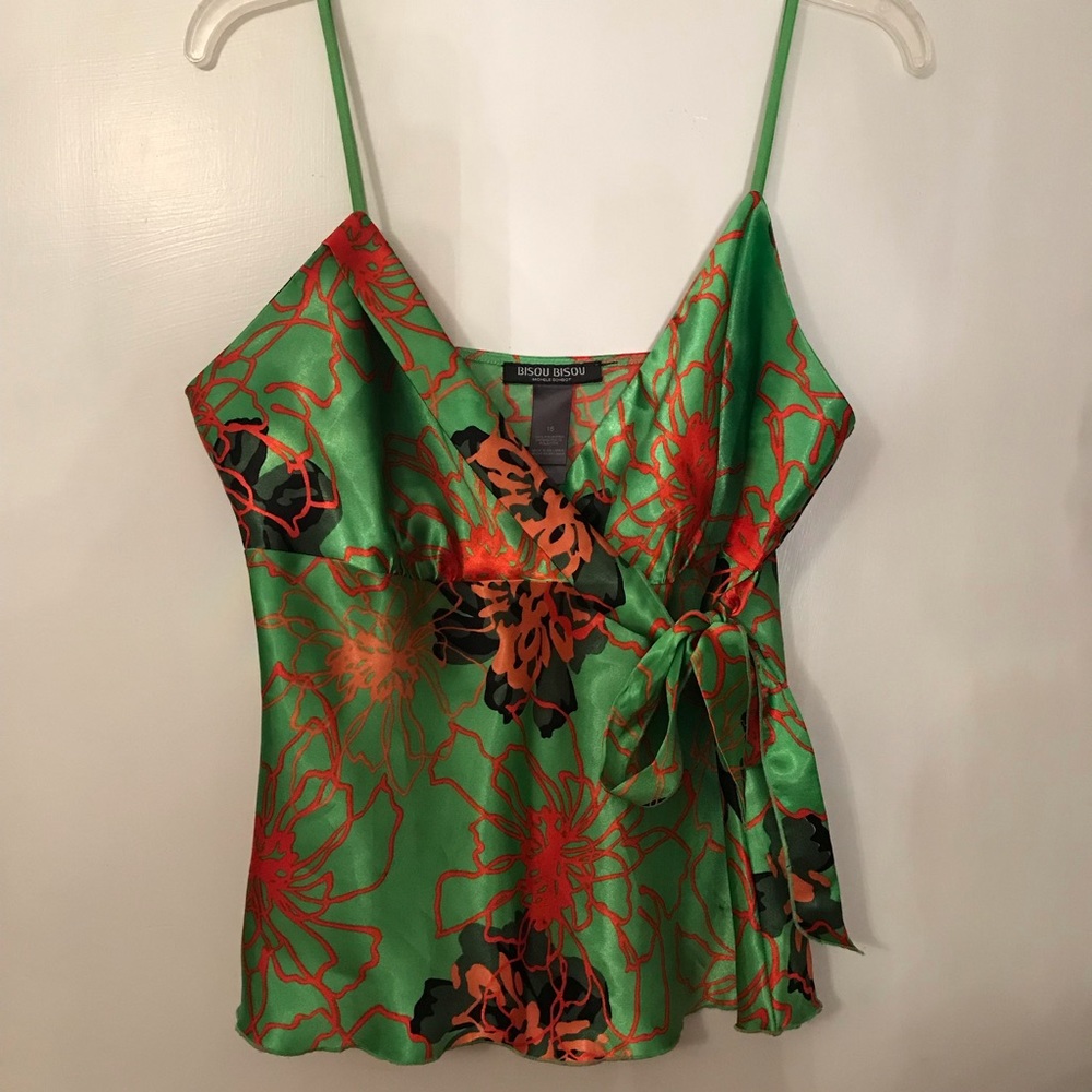 Bisou Bisou Floral Silky Blouse